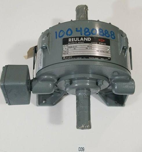 *NEW NO BOX* Reuland OLGN-H16N21-00 Magnetic Break .37AMPS 36FT TORQUE 3PH 480V