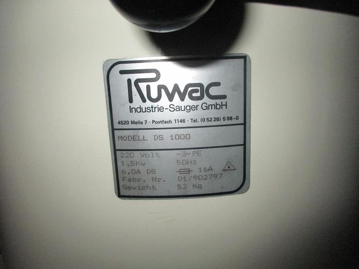 Used RUWAC DS 1000 Superschallgedampft