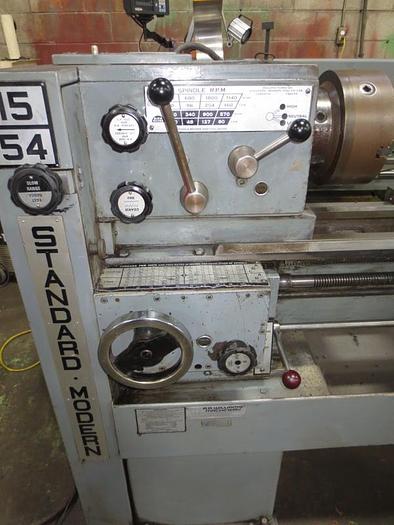Used 15" X 54", STANDARD MODERN, MODEL 1554, ENGINE LATHE