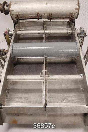 Used Black Clawson Wandel Vibrating Screen, .125" Holes #36857