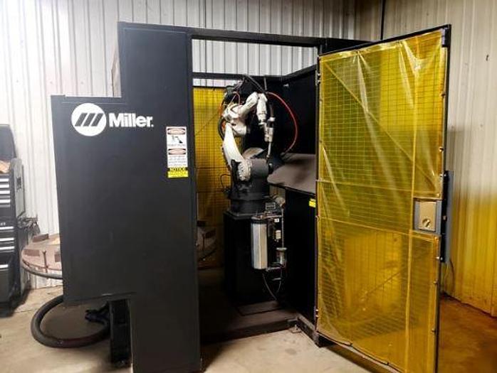 Used 2013 MILLER PERFORMARC PA250M ROBOTIC WELDING CELL, PANASONIC TA-1000 6-AXIS ...
