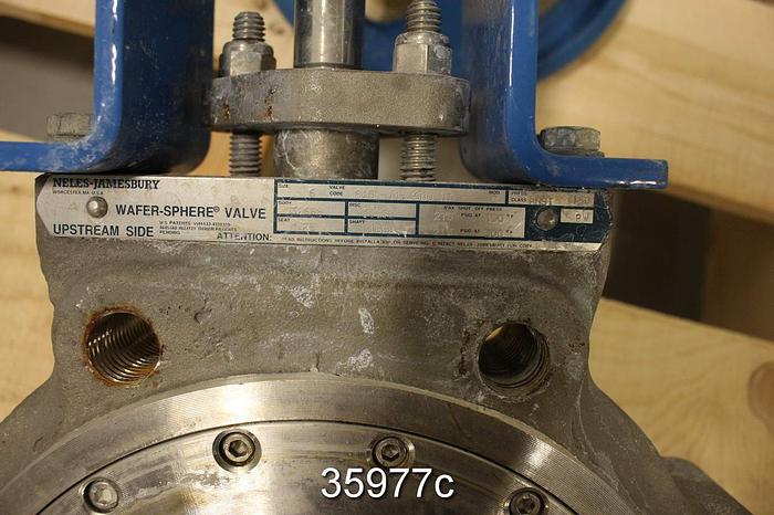 Used Neles Jamesbury 6 815L TT 3600TT 6" Hand Operated Butterfly Valve #35977