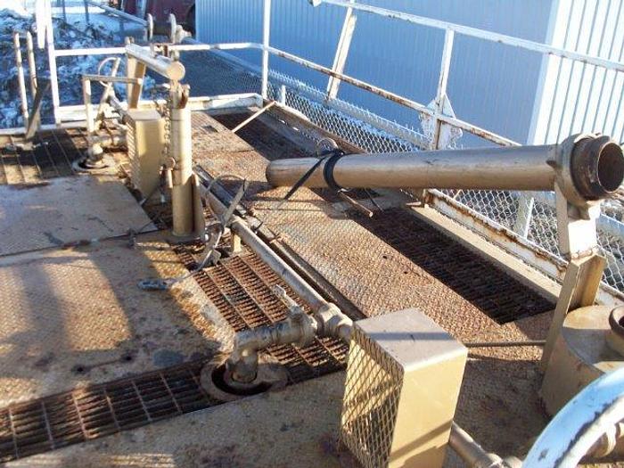 Used 20 m3 (120 bbl) Skid Mounted 2 Compartment Mud Tank