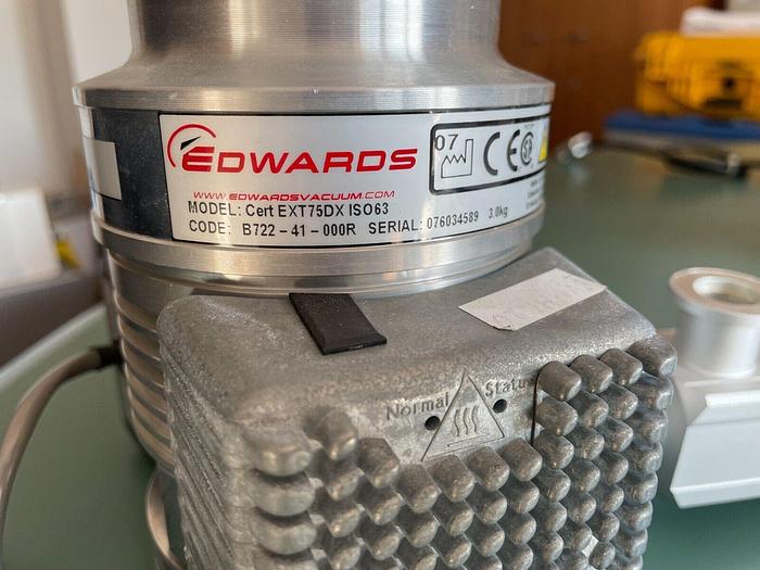 Used Edwards EXT75DX with SMC Valve and AIR Cooler , ext75 dx