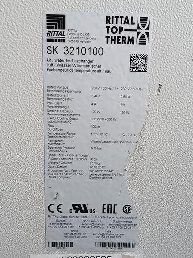 Gebraucht Industrielle Klimaanlage, Schaltschrankkühler, SK 3210100, Rittal, gebraucht-Top