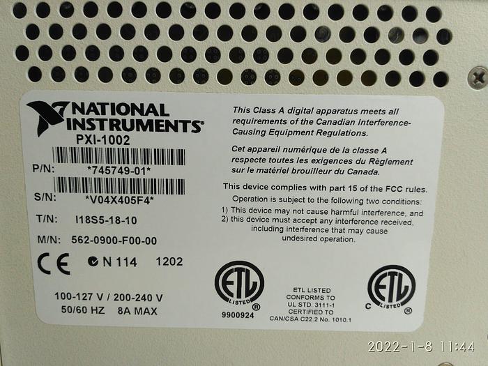 Used National Instruments NI PXI-1002