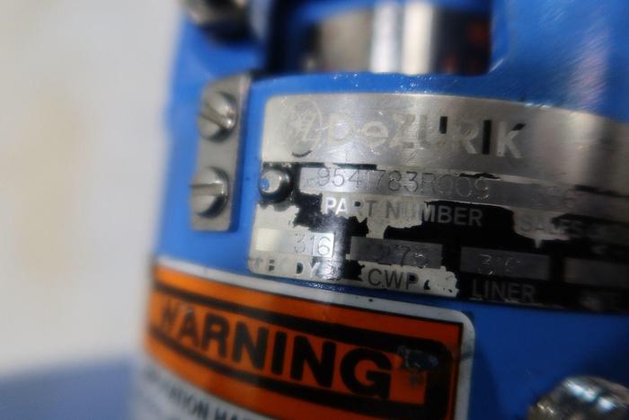 Used BASIS WEIGHT VALVE - DEZURIK PPE - 4" VALVE REBUILT