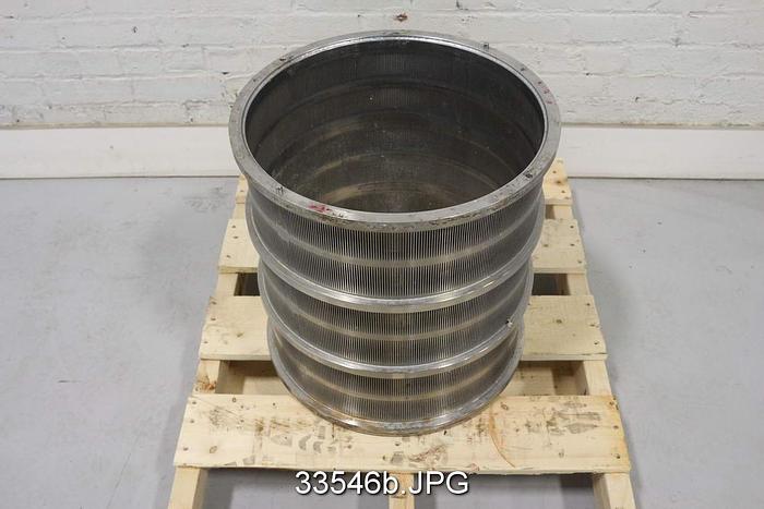 Used Bird Axiguard 3 Pressure Screen Basket, 0.006" Slots #33546