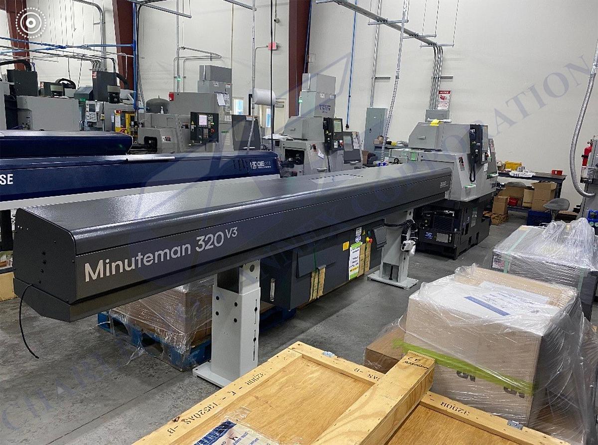 Used Tsugami B0206-V 6-Axis CNC Swiss Lathe with Edge Minuteman 320 SE Bar Feed