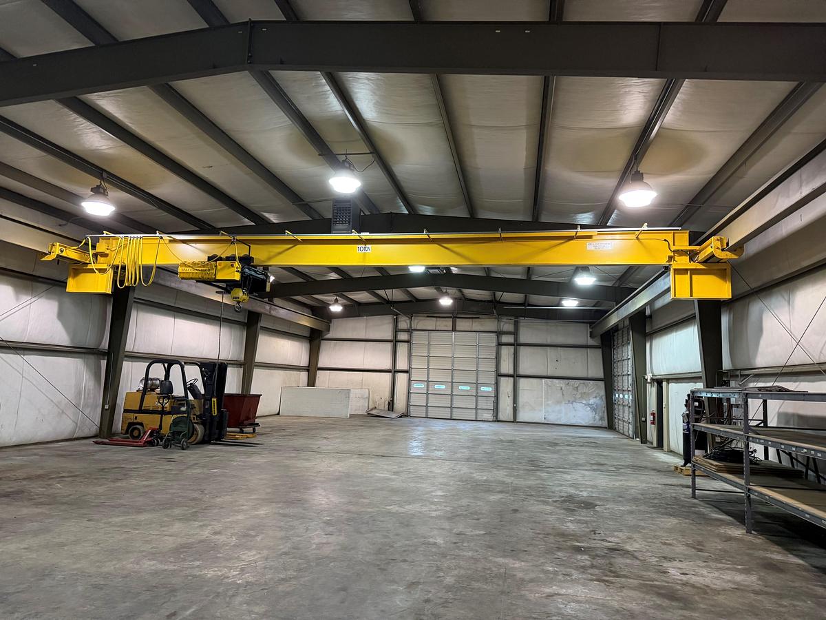 Used Hoist & Crane Systems, Inc. 10-Ton Overhead Bridge Crane