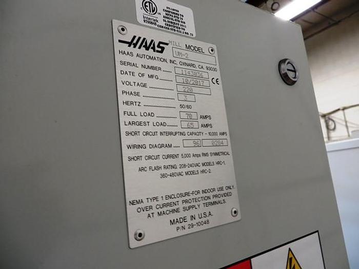 Used 2017 HAAS VM-2 CNC Vertical Machining Center