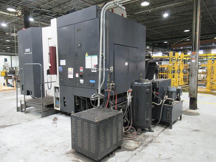 Used 2012 OKK HM8000S 4-Axis High Speed CNC Horizontal Machining Center