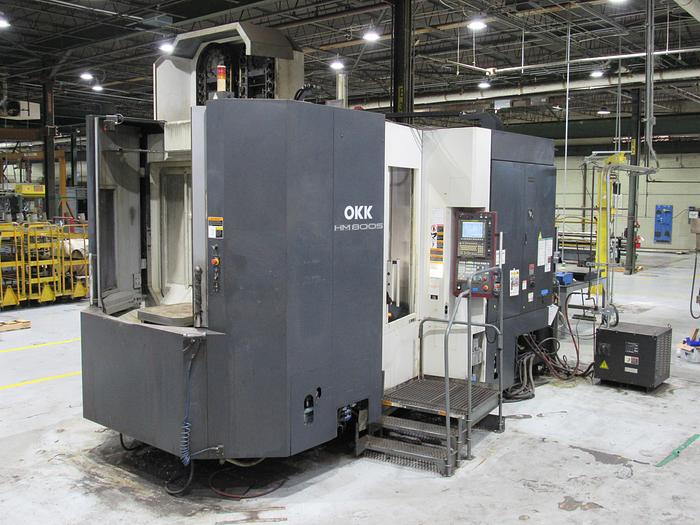 Used 2015 OKK HM8000S 4-Axis High Speed CNC Horizontal Machining Center