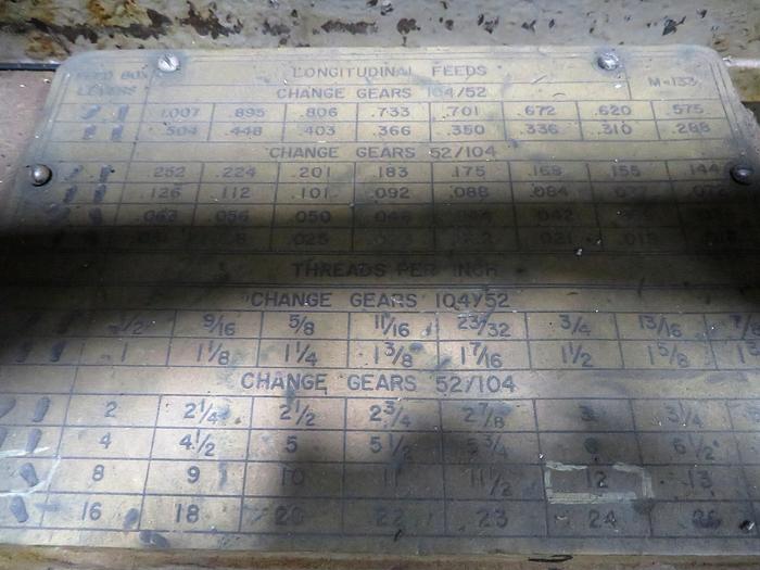 Used Niles No.21696 56" x 265" Large Capacity Engine Lathe