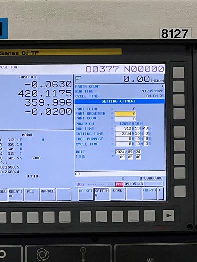 Used 2016 Johnford LC-50360D 50" x 354" HD CNC Flatbed Lathe with Y-Axis & Milling