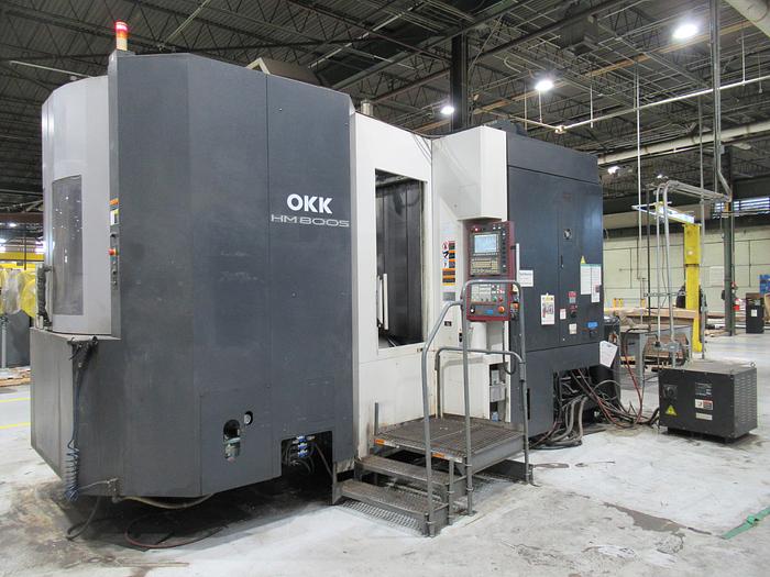 Used 2012 OKK HM8000S 4-Axis High Speed CNC Horizontal Machining Center