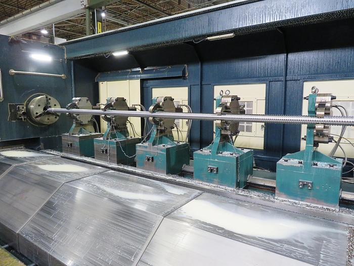 Used 2016 Johnford LC-50360D 50" x 354" HD CNC Flatbed Lathe with Y-Axis & Milling