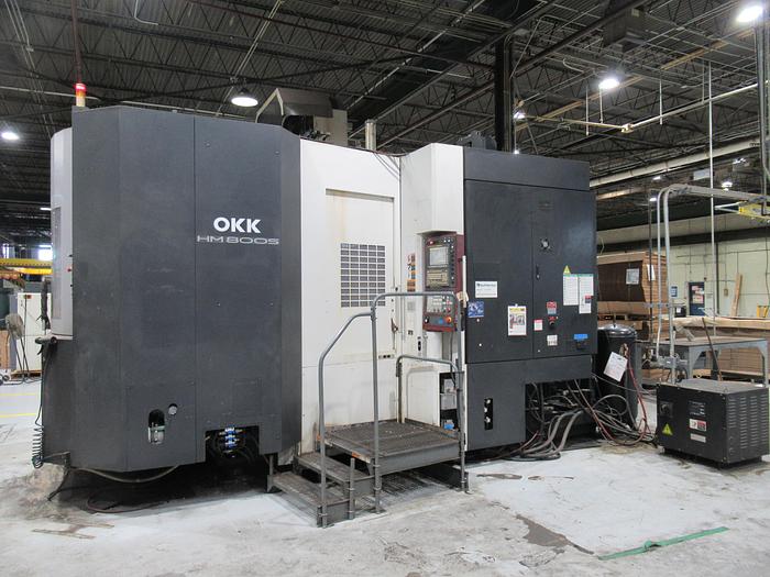 Used 2012 OKK HM8000S 4-Axis High Speed CNC Horizontal Machining Center