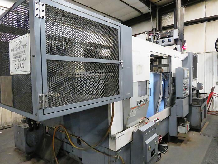 Used 2006 Okuma 2SP-35HG Twin Spindle CNC Chucker