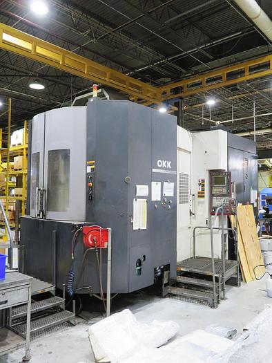 Used 2015 OKK HM8000S 4-Axis High Speed CNC Horizontal Machining Center