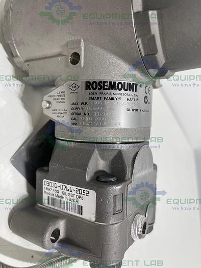 Rosemount 3051 Pressure Transmitter w/ Stainless Steel, Cord Flush Flanged Seal