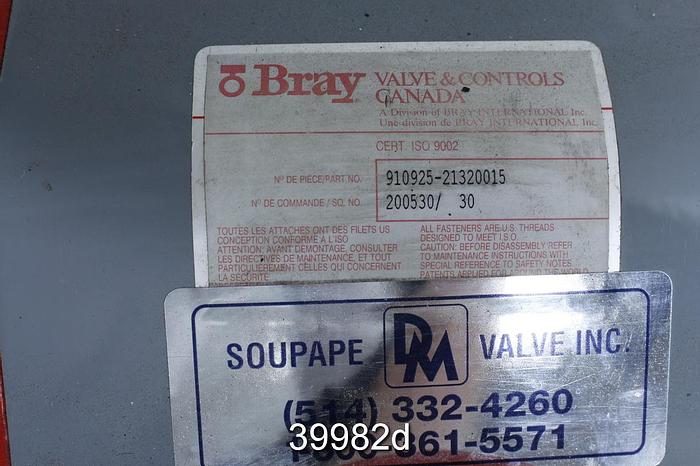 Unused Bray 3" Butterfly Control Valve #39982