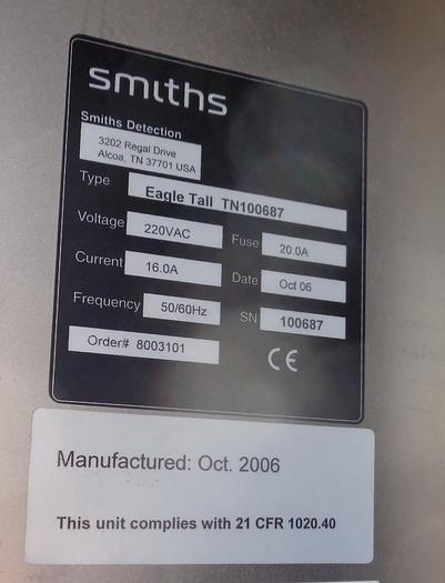 Usado Eagle Tall Xray Unit