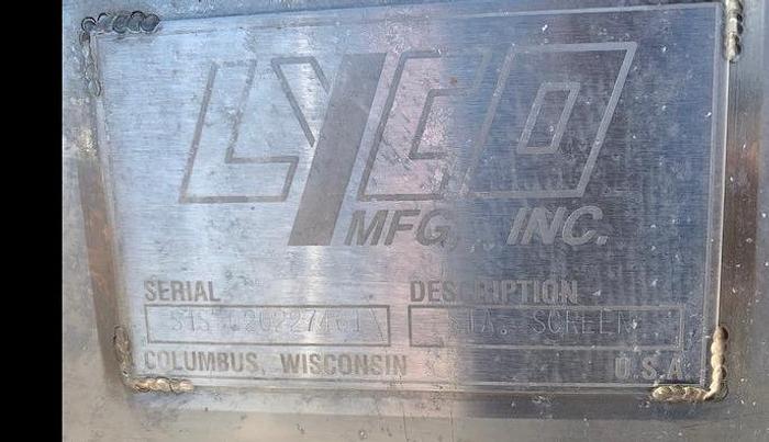 Used 24" Lyco Dewatering / Wastewater Screen