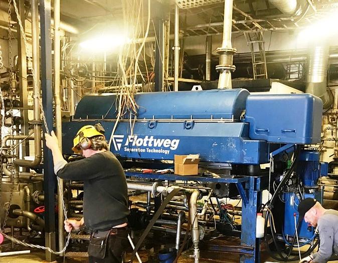 Used Flottweg tricanter, type Z6E-4 / 444 with extra rotating unit