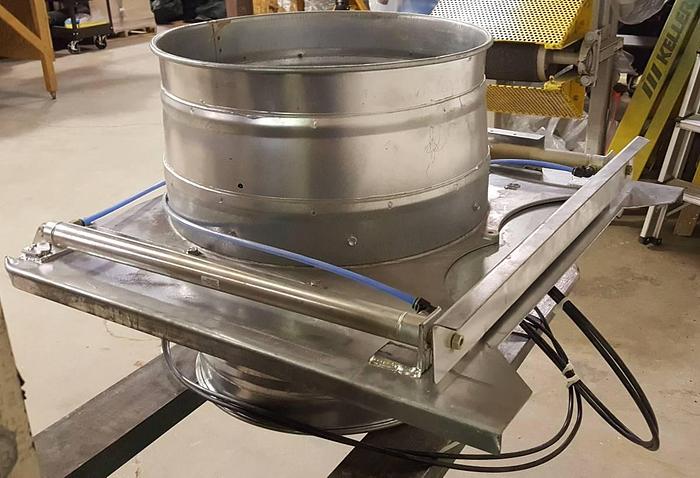 Used Kirk & Blum Cecco 15" Pneumatic Auto Air Cut-Off Blast Gate