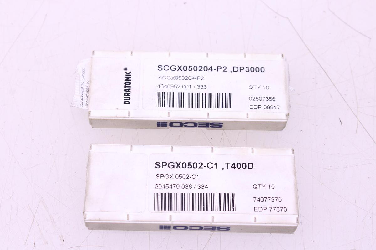 Usado Broca Portaplaquitas SECO SD503-17-51-25R7 + Widias SPGX0502 / SCGX050204