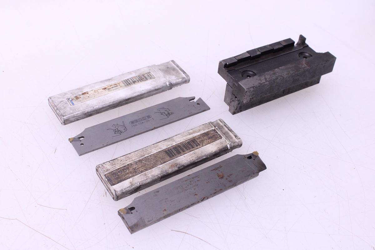 Usado Herramienta Tronzado SECO 150.10-2525-25 + Laminas Portaplaquitas