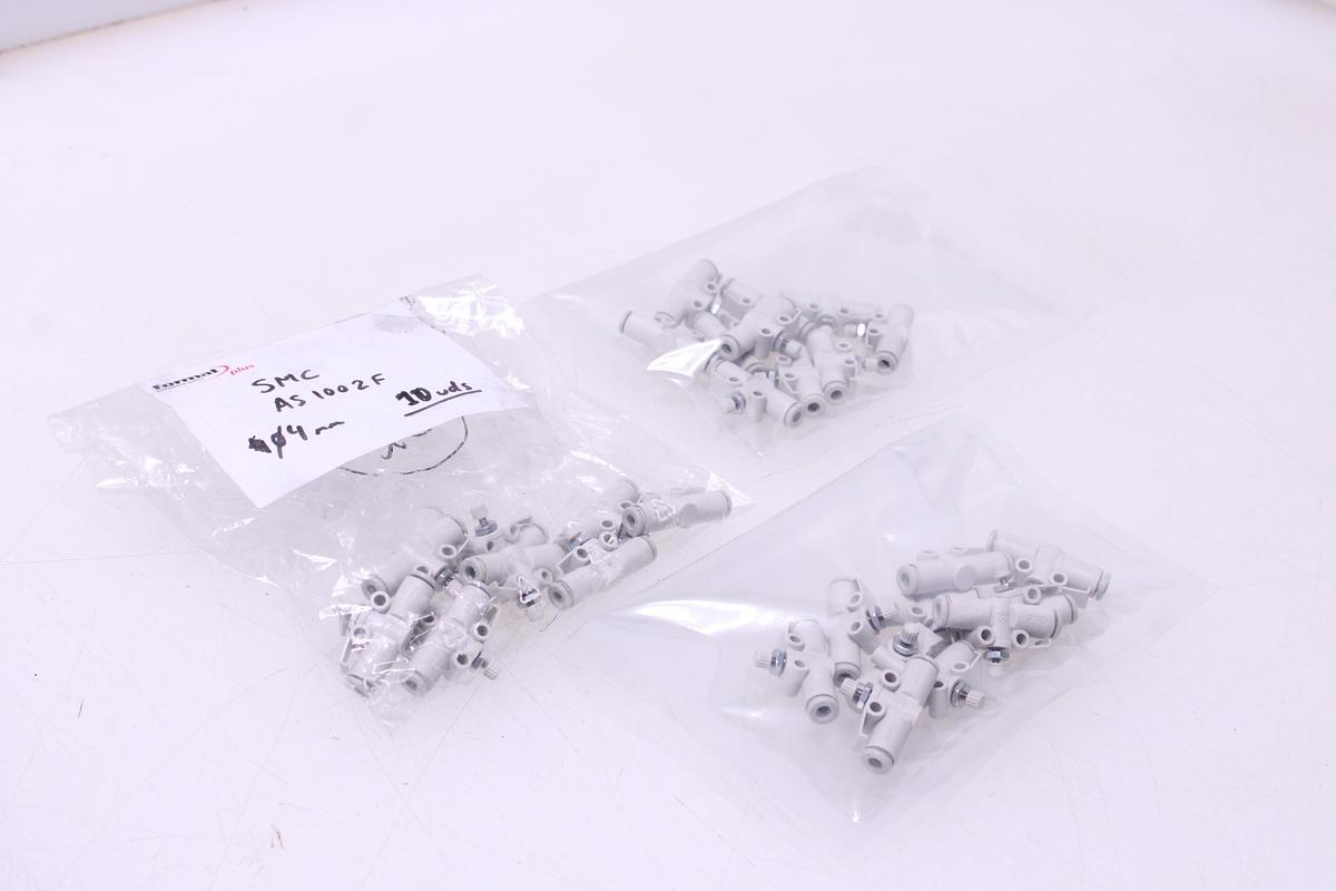 Usado Racores Regulador Caudal M4 - 30 Unidades SMC AS1002F-04