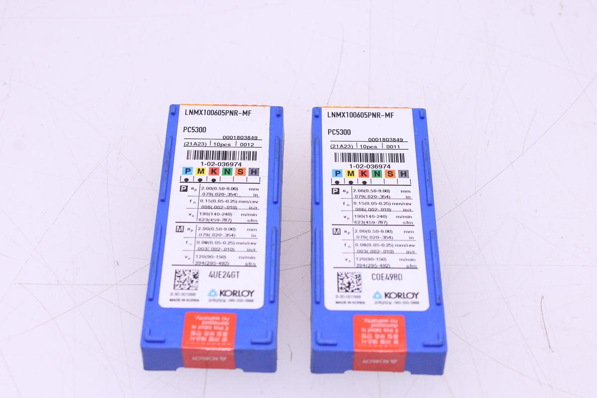 Usado Fresa Con Cono ISO 40 + Plaquitas de Widia LNMX / LNEX100605