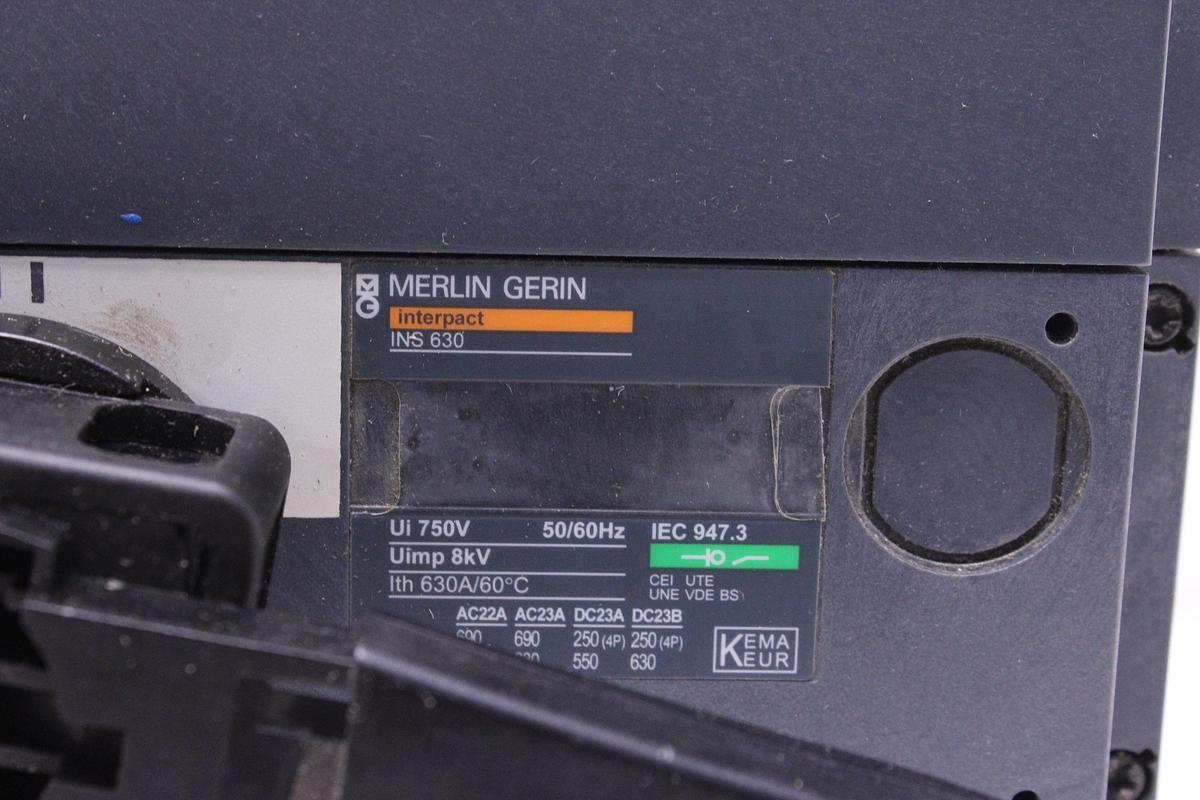 Usado Interruptor Seccionador MERLIN GERIN Interpact INS 630
