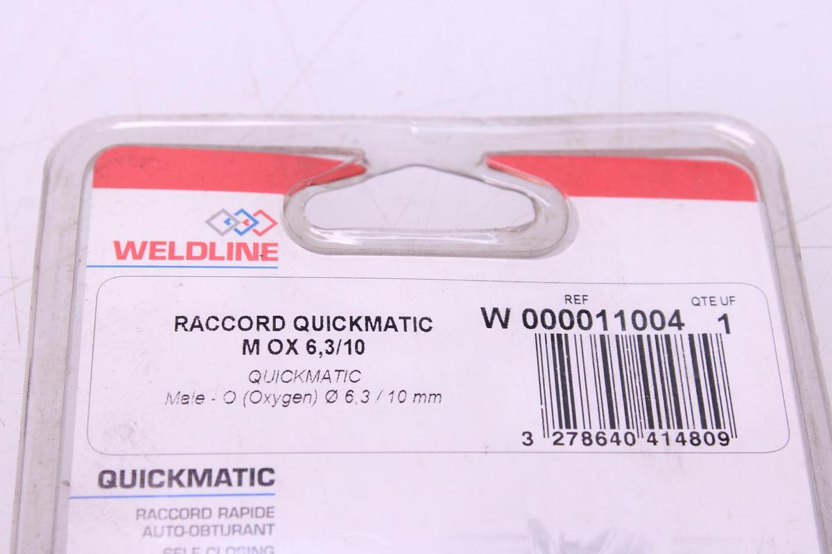 Usado Lote Racores Rápidos QUICKMATIC II Weldline Oxígeno M 6,3/10