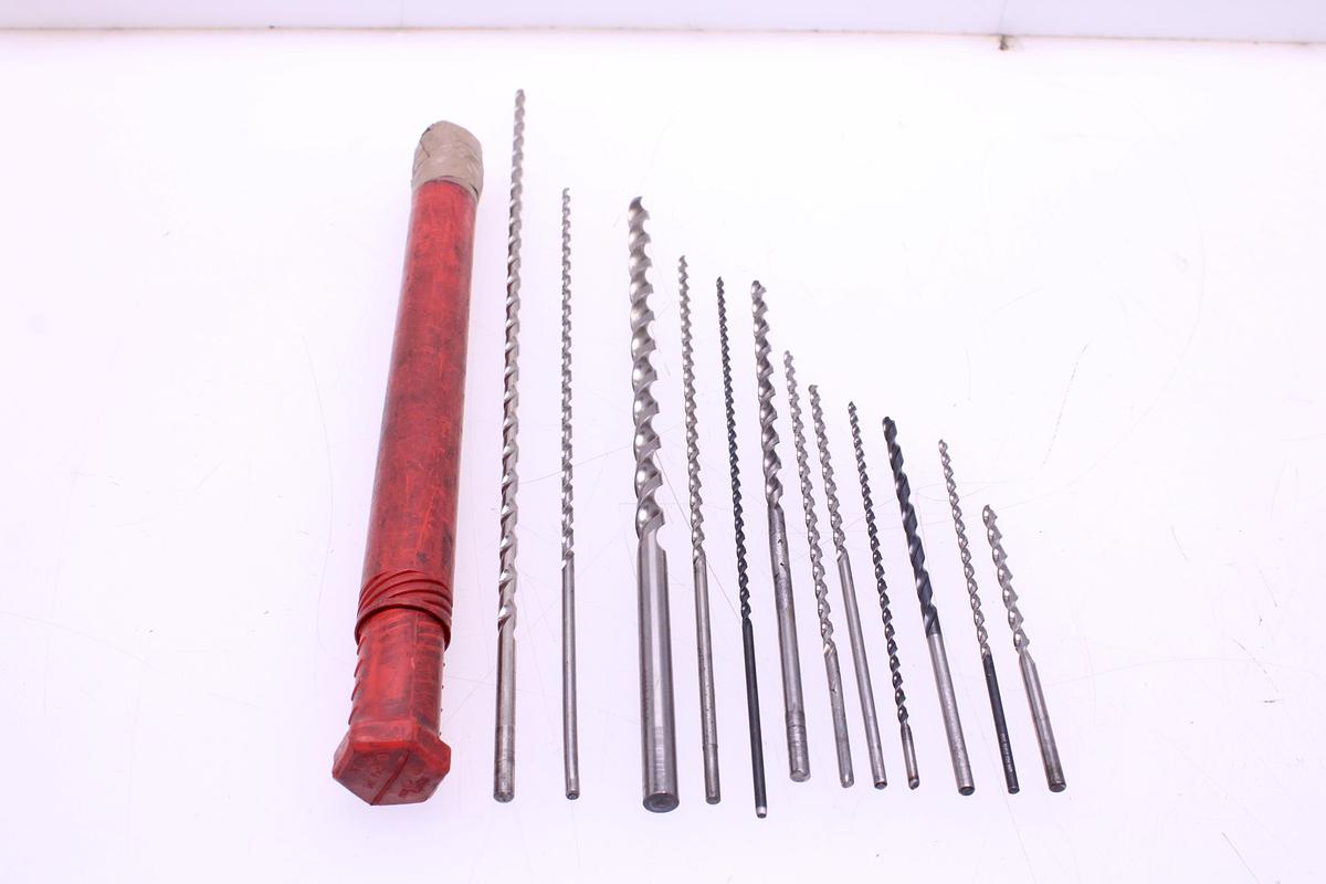 Usado Lote Brocas Extralargas de 4mm a 20mm - 14 Unidades
