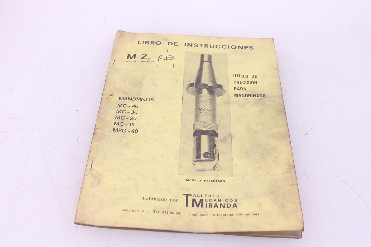 Usado Juego Útiles de Precisión para Mandrinar MZ Cono ISO 30