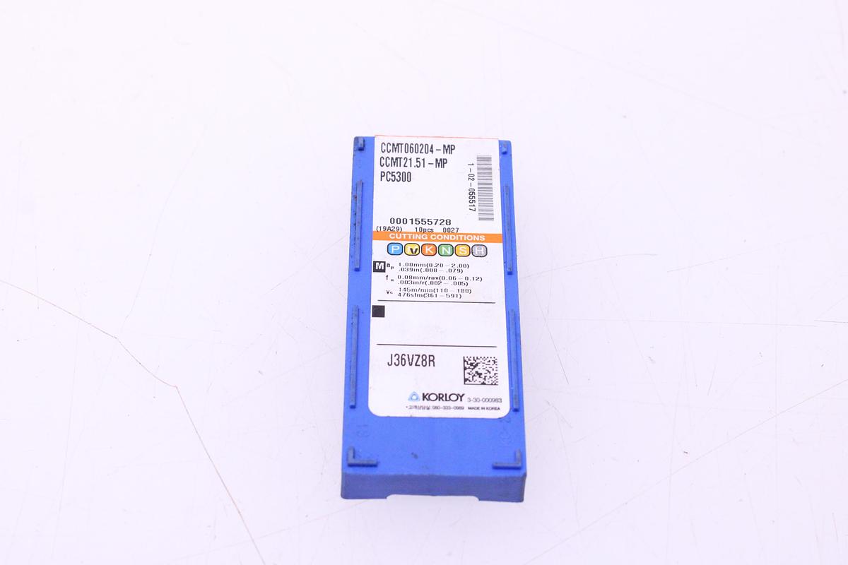 Usado Plaquitas de Widia Korloy CCMT060204-MP