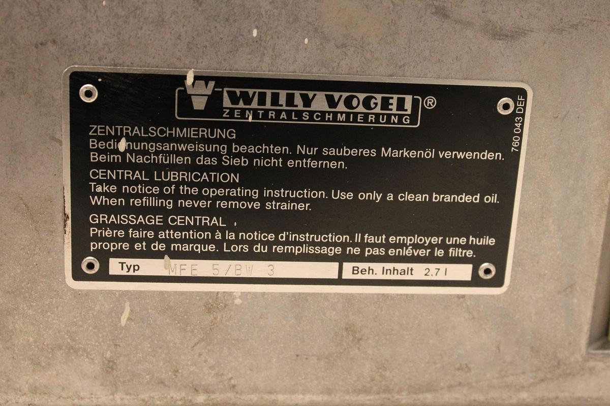 Usado Bomba de Lubricación WILLY VOGEL MFE 5/BW 3