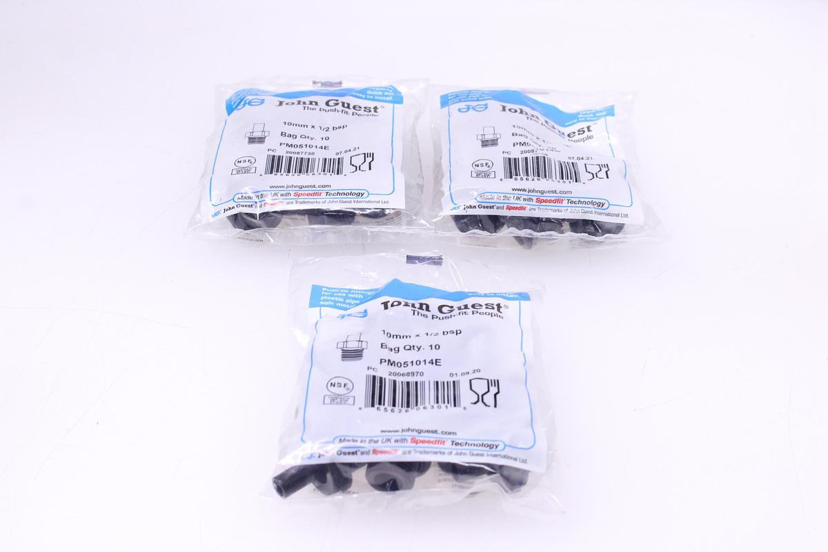 Usado Racores John Guest PM051014E 10mm - 30 Unidades