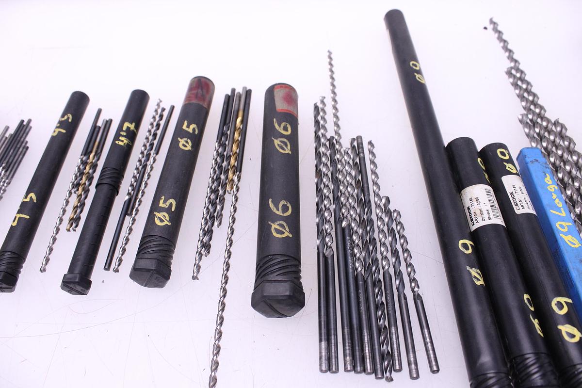 Usado Lote Brocas Largas de 1,5mm a 12mm de diámetro