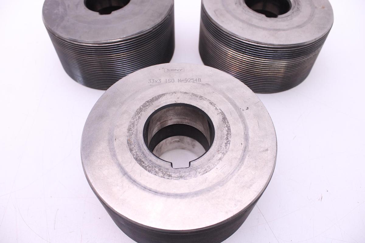 Usado Lote 3 Rodillos Laminadora de Roscas SENY 33x3