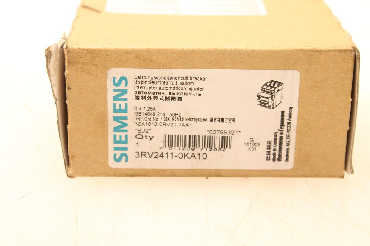 Usado Disyuntor SIEMENS 3RV2411-0KA10