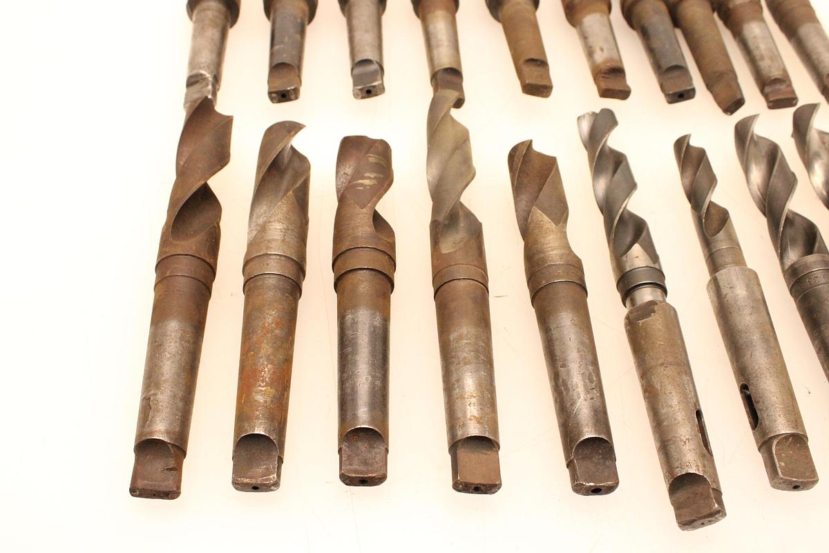 Usado 19 Brocas Mango Cónico MT4 - 24,25 hasta 50 mm