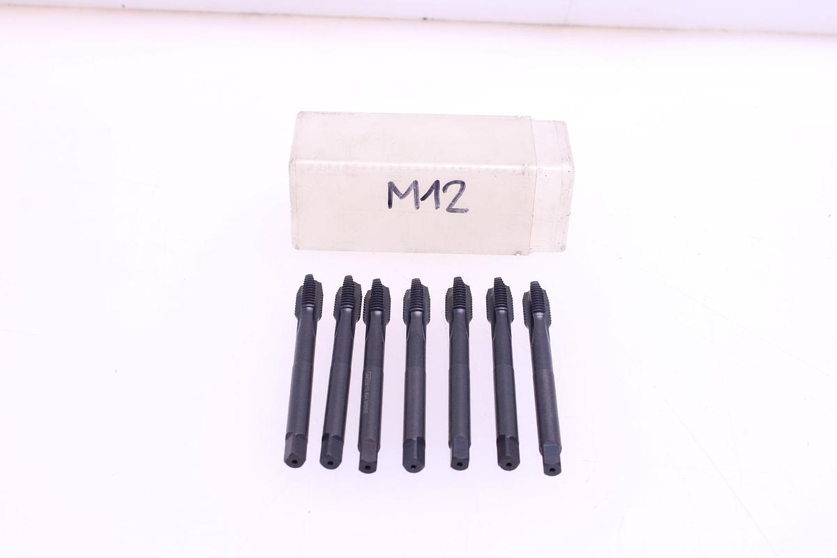 Usado Juego Machos de Roscar Recto JMC M12 H6 HSSE - 7 Unidades