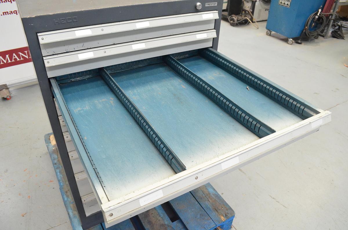 Usado Armario con cajones metalico Heco 710x700x1050(h)mm