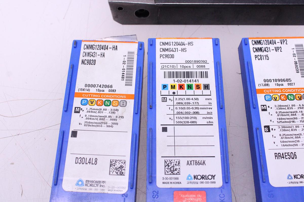 Usado Herramientas Portaplaquitas + Widias CNMG120404