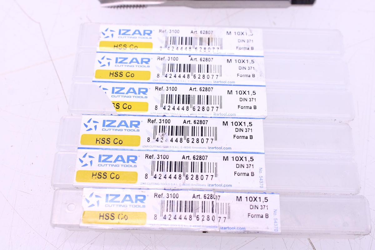 Usado Lote Machos de Roscar Izar M10x1,50 - 12 Unidades