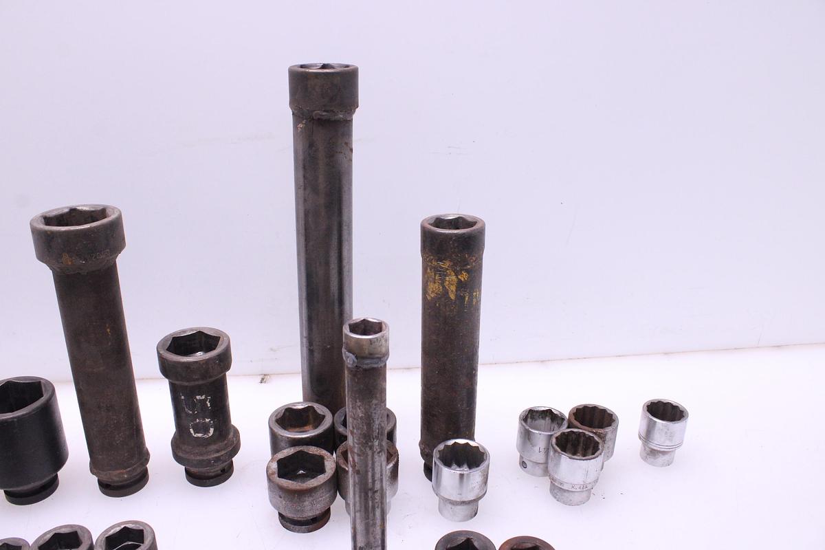 Usado Lote Llaves de Vaso 80mm a 22mm - 42 Unidades